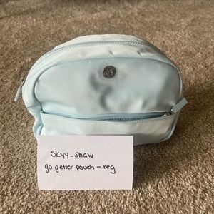 Lululemon go getter pouch full size in powder blue